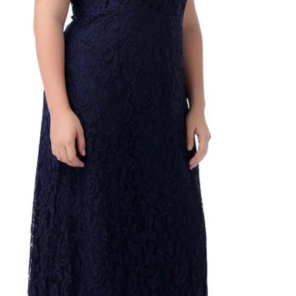 Nemidor Women's Full Lace Plus Size Wedding Maxi Dress - Picture 1 of 6